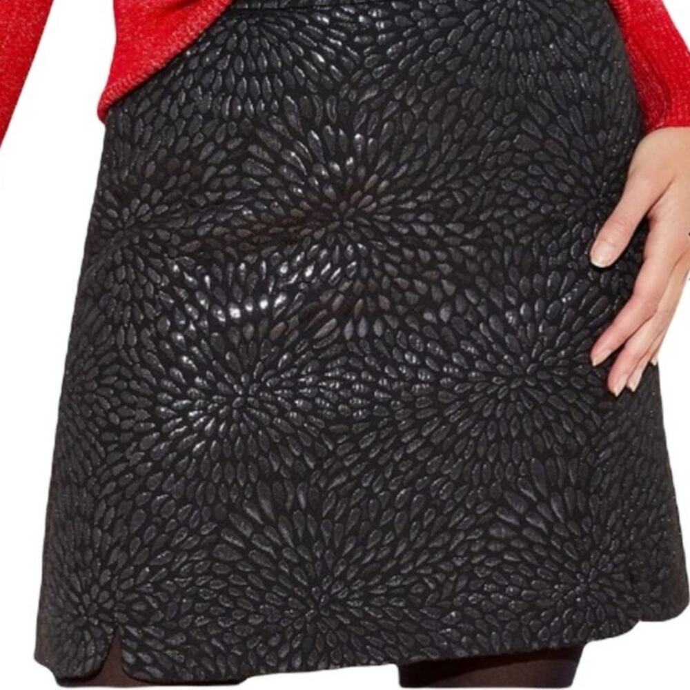 LOFT Shimmer Metallic A-line Mini Skirt Size 2